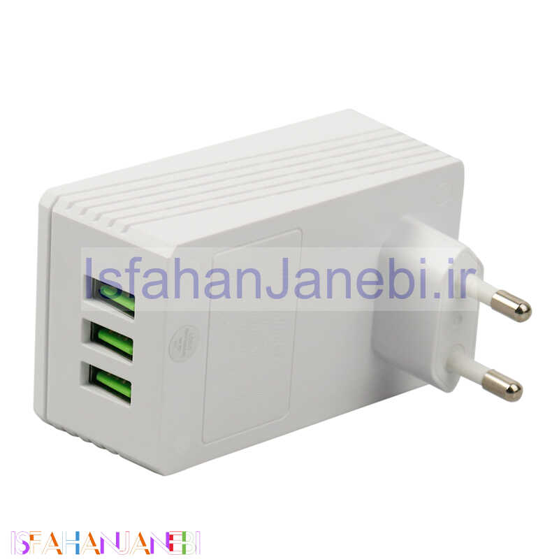 اصفهان جانبی-کلگی فست شارژ LDNIO A3306 3Port 3.4A 17W
