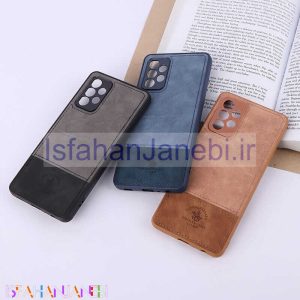 اصفهان جانبی-قاب چرمی Polo & Racquet Club سامسونگ Galaxy A72 دو تکه محافظ لنزدار