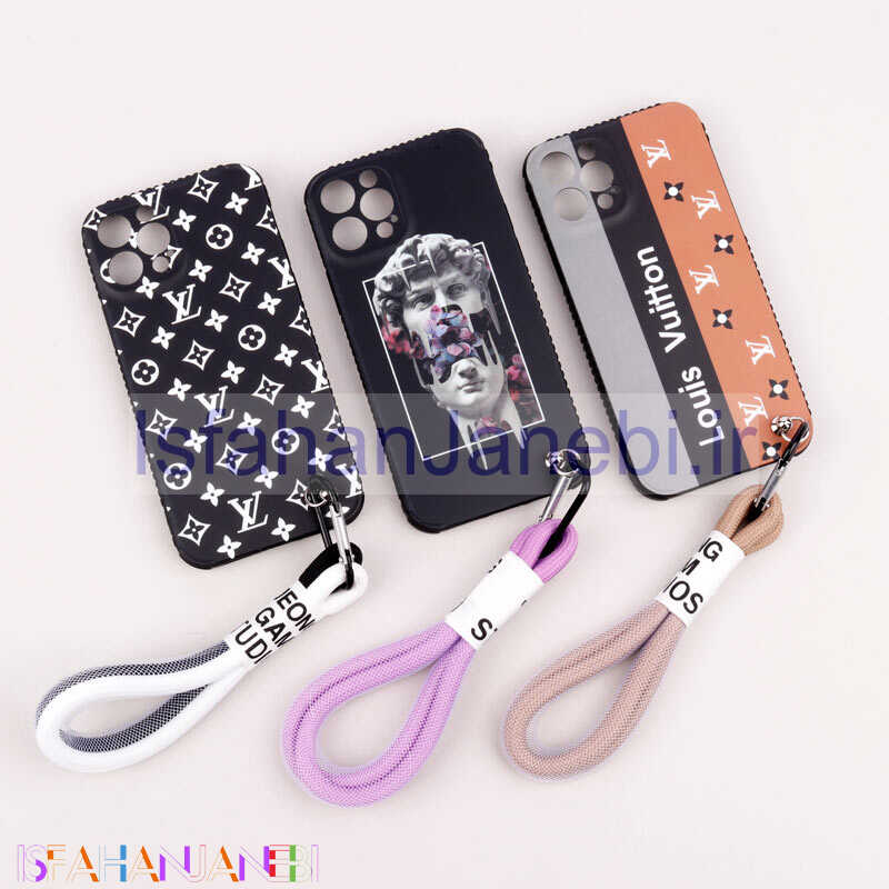 اصفهان جانبی-قاب طرحدار محافظ لنزدار + بند آویز لنیارد iPhone 12 Pro