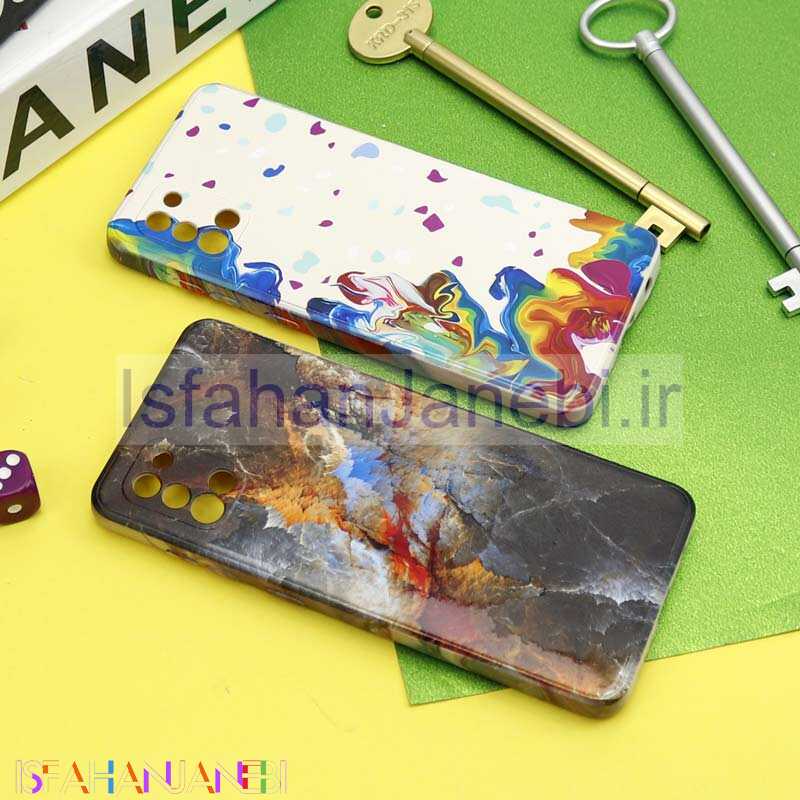 اصفهان جانبی-قاب سیلیکونی محافظ لنزدار طرح آبرنگی Samsung Galaxy A31