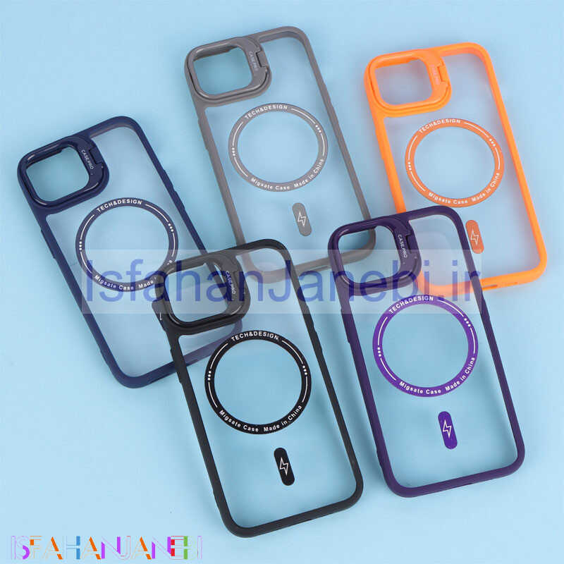 اصفهان جانبی-قاب PC شفاف مگ سیف Case.Pro استند شو iPhone 13