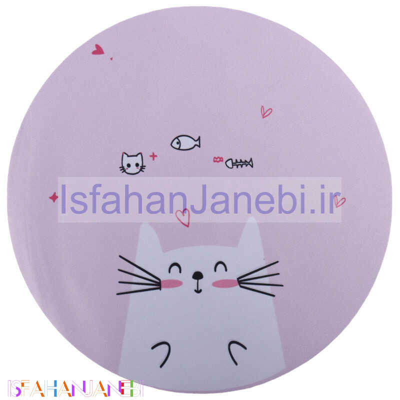 اصفهان جانبی-پد موس Qihe QH-1 19.5*19.5cm طرح گربه