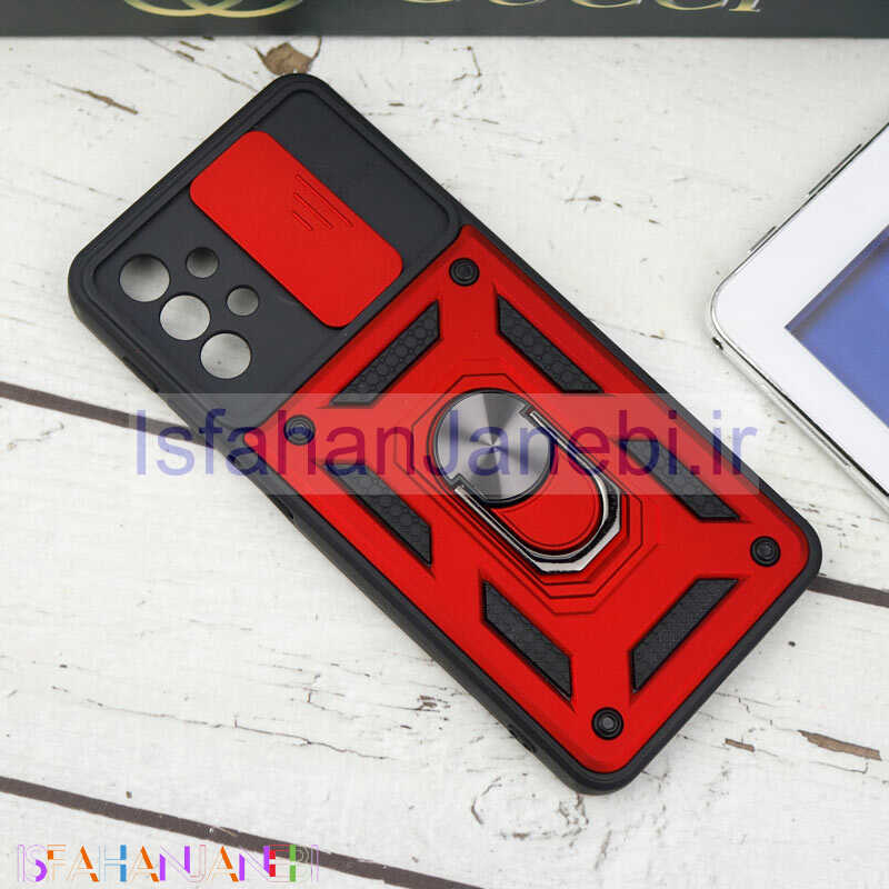 اصفهان جانبی-قاب ضد ضربه محافظ لنزدار کشویی هولدر دار بتمن Samsung A32 5G
