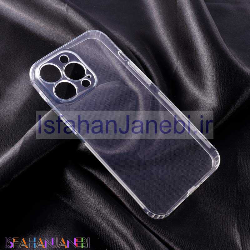 اصفهان جانبی-قاب ژله ای ساده بی رنگ محافظ لنزدار iPhone 13 Pro