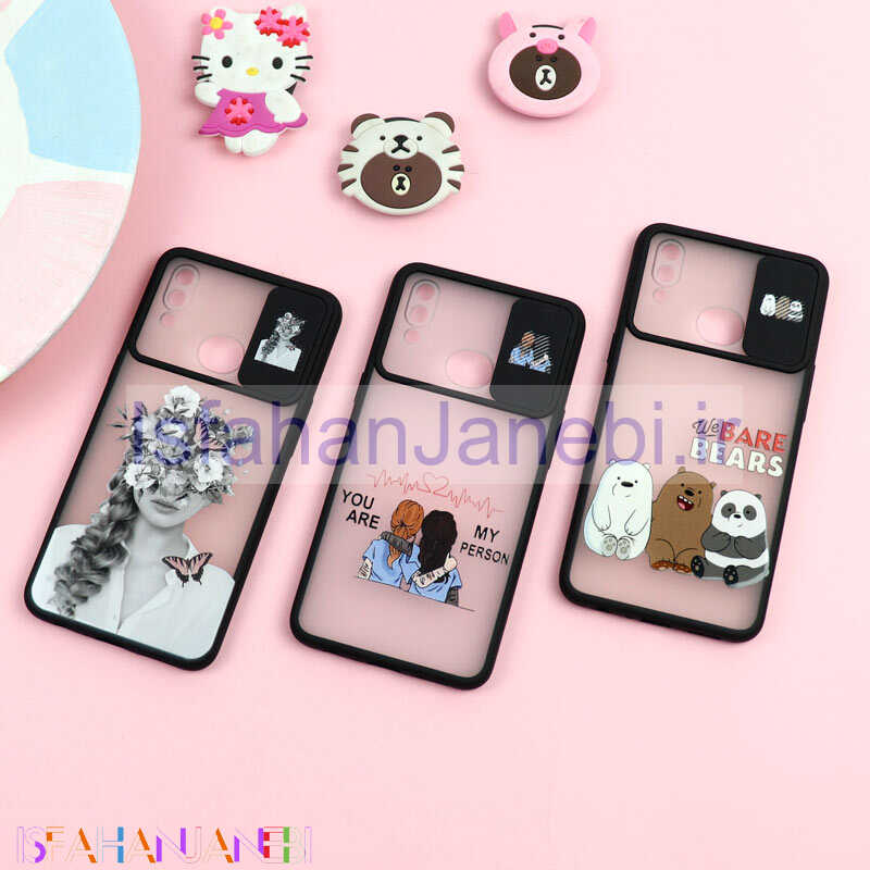 اصفهان جانبی-قاب محافظ لنز دار کشویی طرحدار دخترانه Samsung A10s سری B