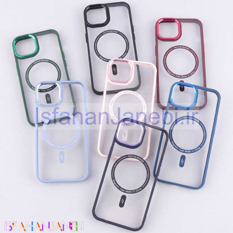 اصفهان جانبی-قاب شفاف Magnetic اصلی مگ سیف iPhone 13 / 14