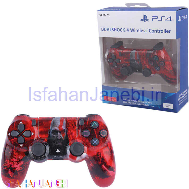 اصفهان جانبی-دسته بازی بی سیم SONY PlayStation 4 DualShock 4 High Copy طرح God of War کد 9
