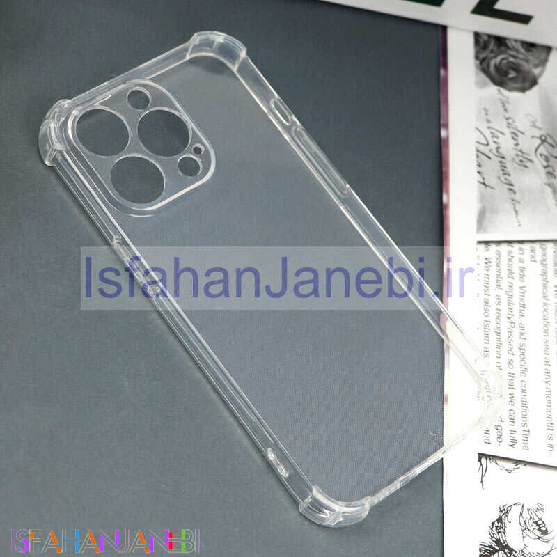 اصفهان جانبی-قاب محافظ لنزدار ژله ای ضربه گیر بی رنگ iPhone 13 Pro