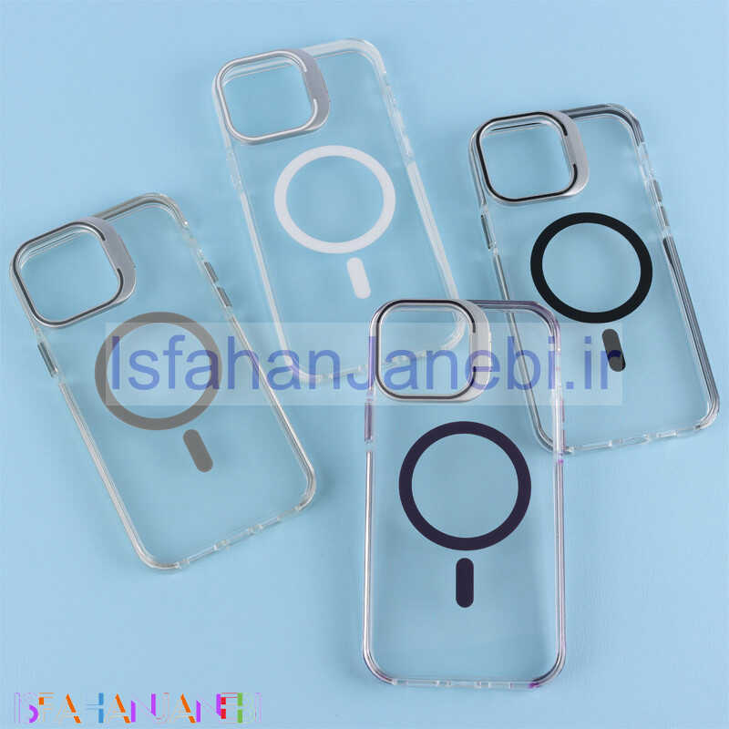 اصفهان جانبی-قاب PC Protection Case شفاف مگ سیف استندشو آیفون iPhone 13 Pro Max