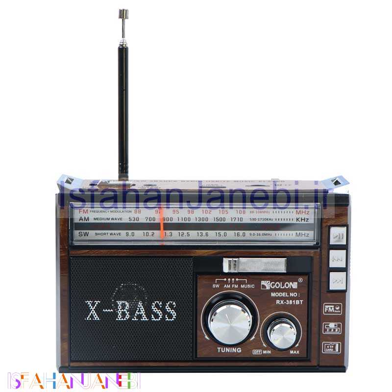 اصفهان جانبی-رادیو اسپیکر بلوتوثی رم و فلش خور Golon RX-381BT