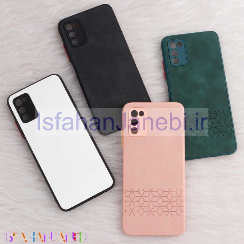 اصفهان جانبی-قاب چرمی طرحدار Smartphone محافظ لنزدار Samsung Galaxy A03s