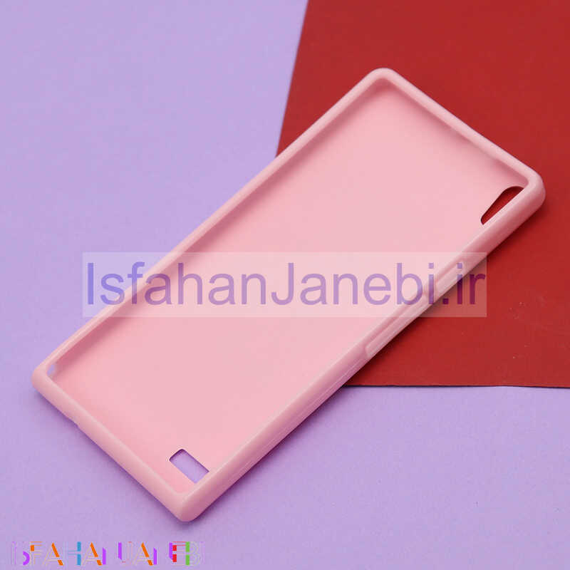 اصفهان جانبی-قاب فانتزی برجسته صورتی طرح گل هواوی P6