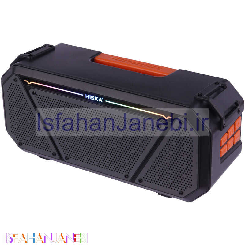 اصفهان جانبی-اسپیکر بلوتوثی رم و فلش خور Hiska B112 + ریموت کنترل