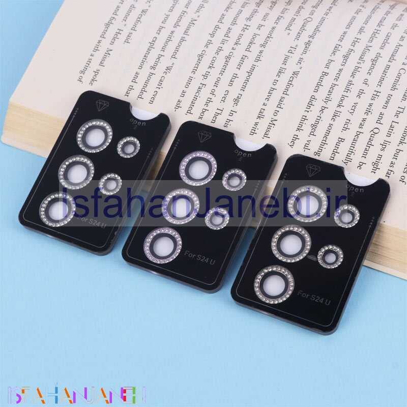 اصفهان جانبی-محافظ لنز رینگی نگین دار Camera Film سامسونگ Galaxy S24 Ultra