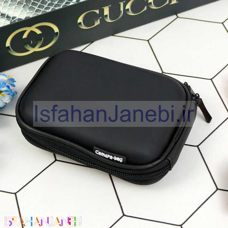 اصفهان جانبی-کیف هندزفری محافظ دار چرمی ساده