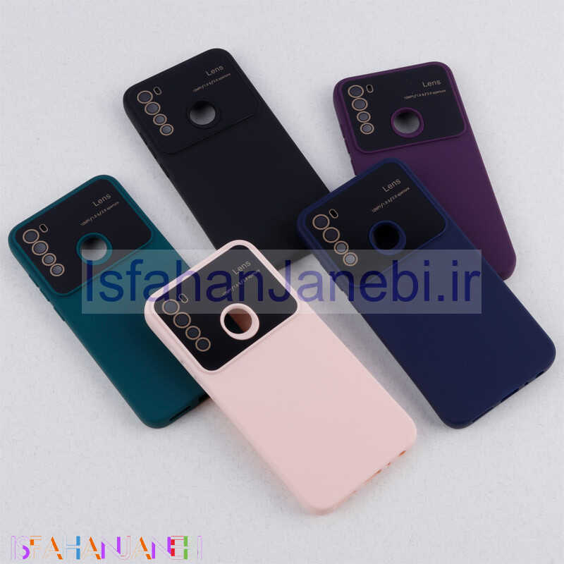 اصفهان جانبی-قاب سیلیکونی Lens Aperture محافظ لنزدار Xiaomi Redmi Note 8