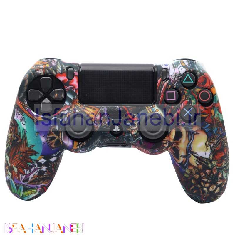 اصفهان جانبی-روکش دسته بازی PS4 فانتزی طرح ببر و اسکلت