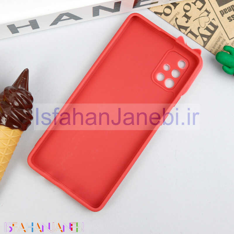 اصفهان جانبی-قاب سیلیکونی عروسکی محافظ لنزدار طرح Biget سامسونگ Samsung A71