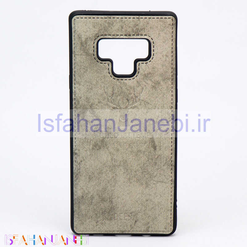 اصفهان جانبی-قاب چرمی طرح گوزن Samsung Note 9 طوسی