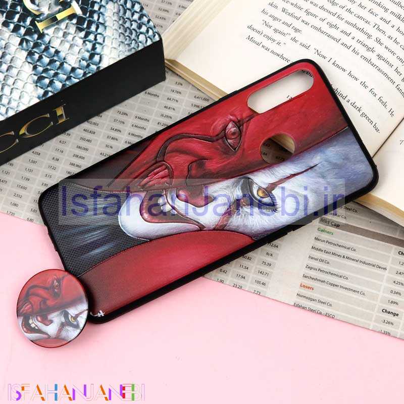 اصفهان جانبی-قاب فانتزی برجسته + پاپ سوکت طرح جوکر سامسونگ A20s سری F