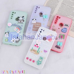 اصفهان جانبی-قاب شاینی شیائومی Redmi Note 8 عروسک برجسته محافظ لنزدار