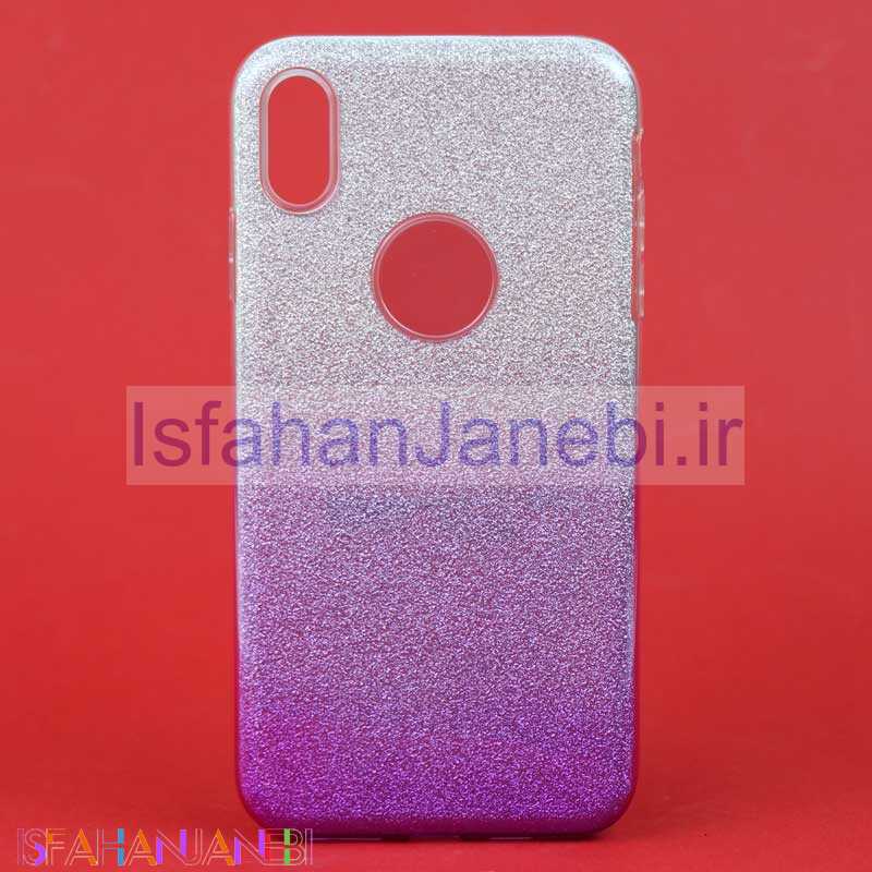 اصفهان جانبی-قاب اکلیلی iPhone XS Max سفید بنفش