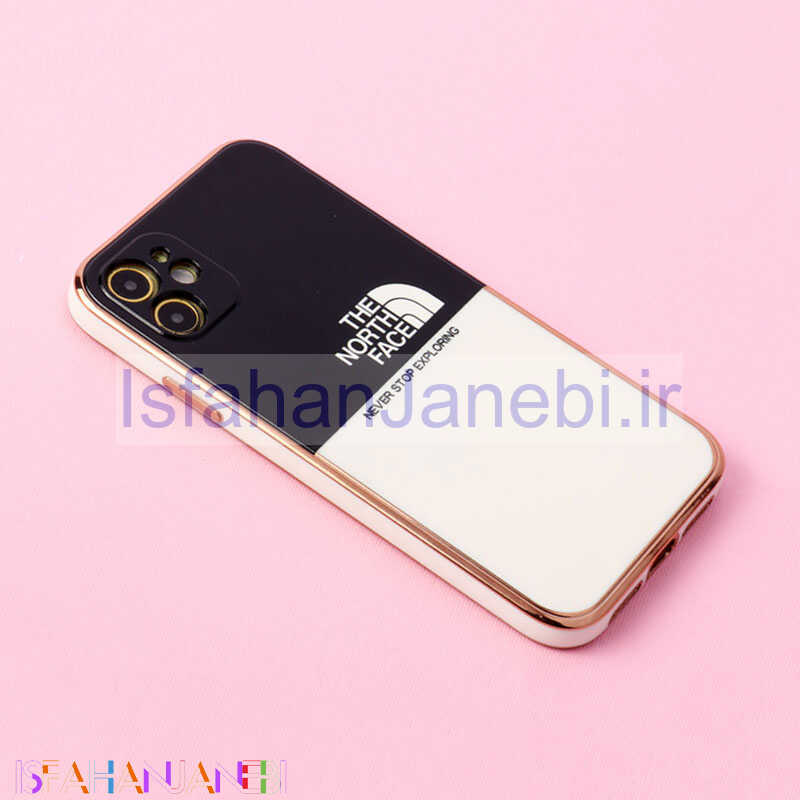 اصفهان جانبی-قاب دو رنگ سفید مشکی My Case محافظ لنزدار iPhone 11