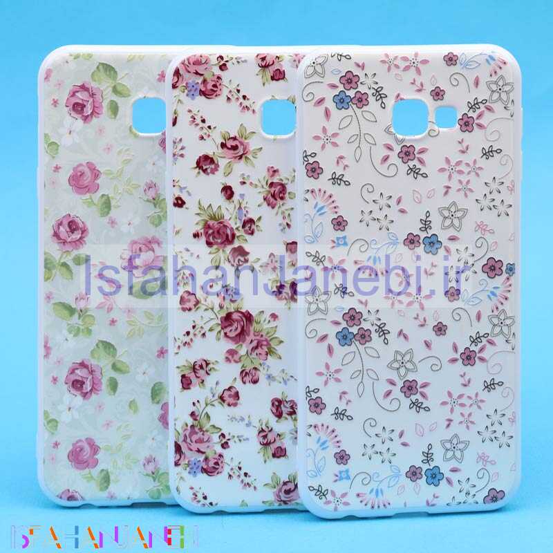 اصفهان جانبی-قاب فانتزی سفید طرح گل سامسونگ J4 Plus