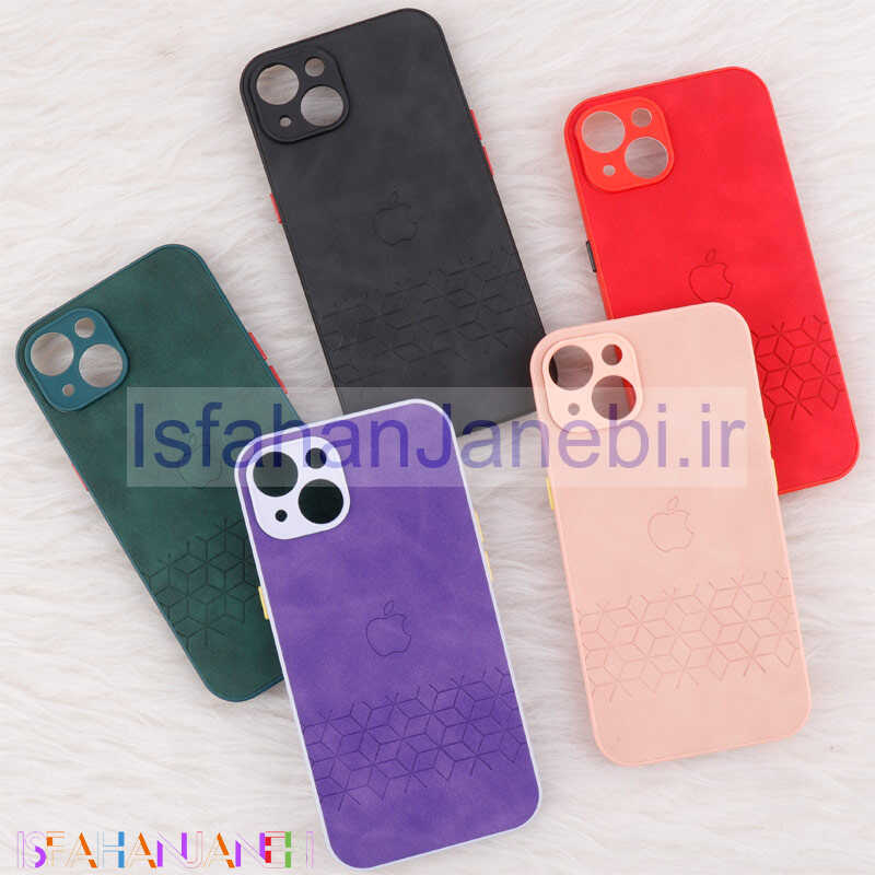 اصفهان جانبی-قاب چرمی طرحدار Smartphone محافظ لنزدار iPhone 13