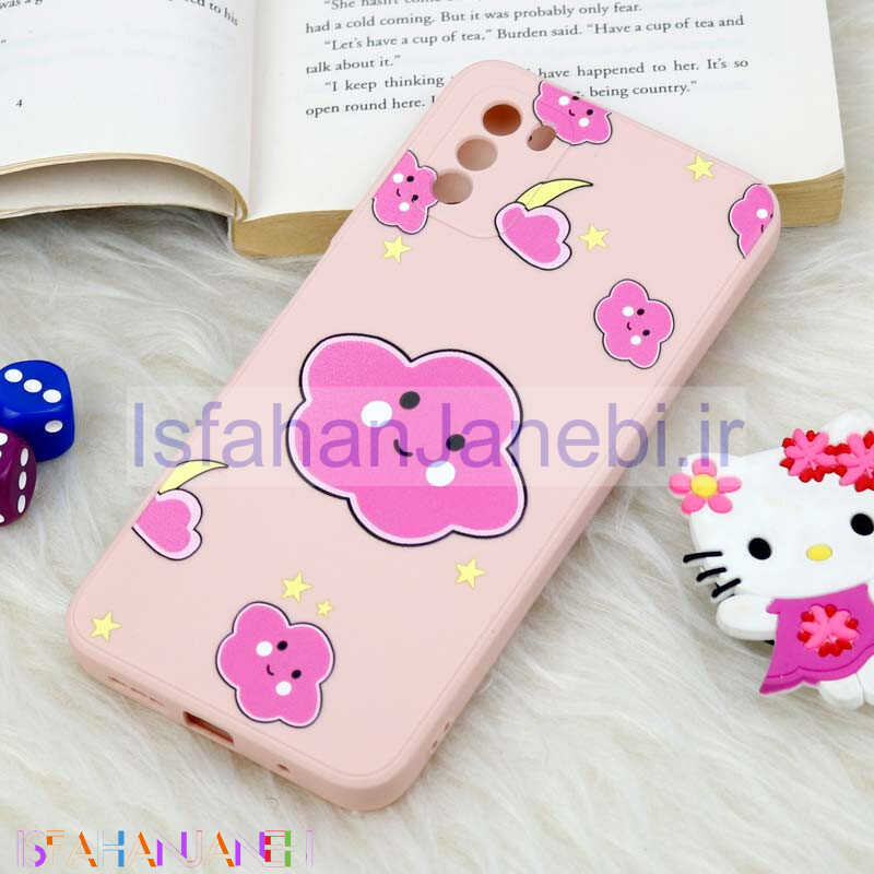 اصفهان جانبی-قاب سیلیکونی عروسکی محافظ لنزدار طرح ابر Xiaomi Poco M3