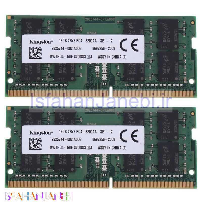 اصفهان جانبی-رم لپ تاپ Kingston DDR4 16GB 3200MHz CL12