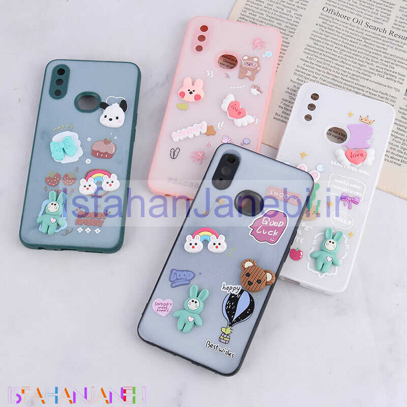 اصفهان جانبی-قاب شاینی سامسونگ Galaxy A10s عروسک برجسته محافظ لنزدار