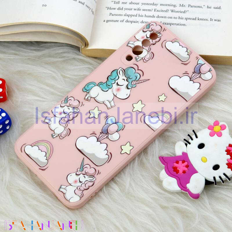 اصفهان جانبی-قاب سیلیکونی عروسکی محافظ لنزدار طرح یونیکورن 2 Samsung Galaxy A30s / A50s