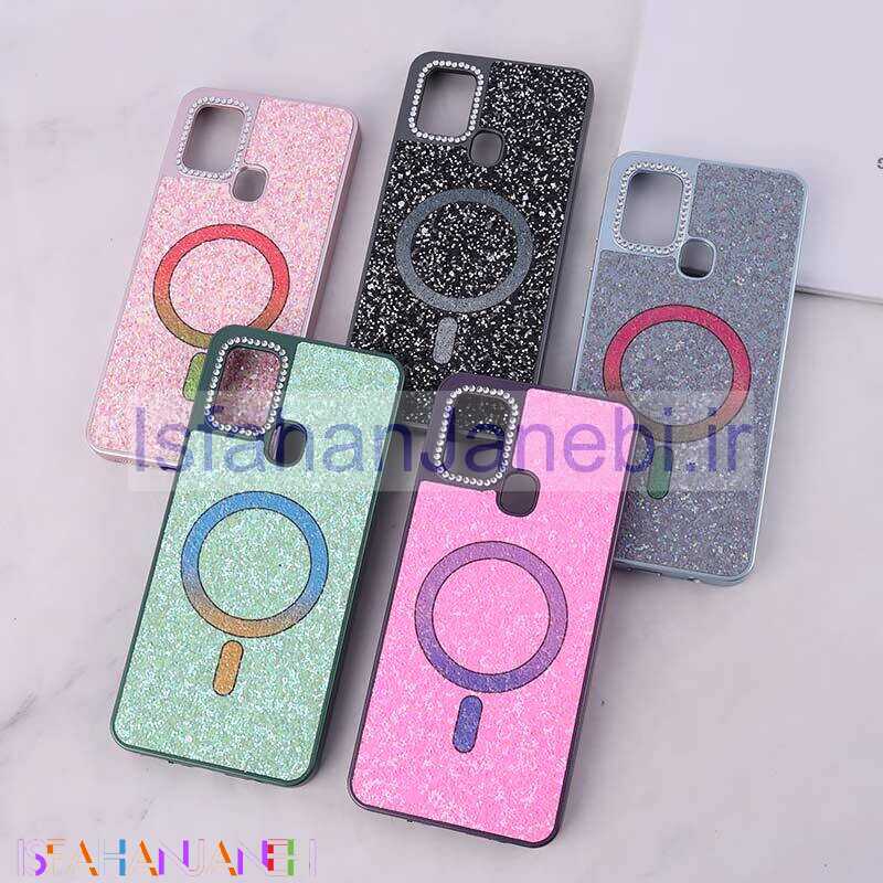 اصفهان جانبی-قاب اکلیلی سامسونگ Galaxy A21s نگین دار طرح مگ سیف