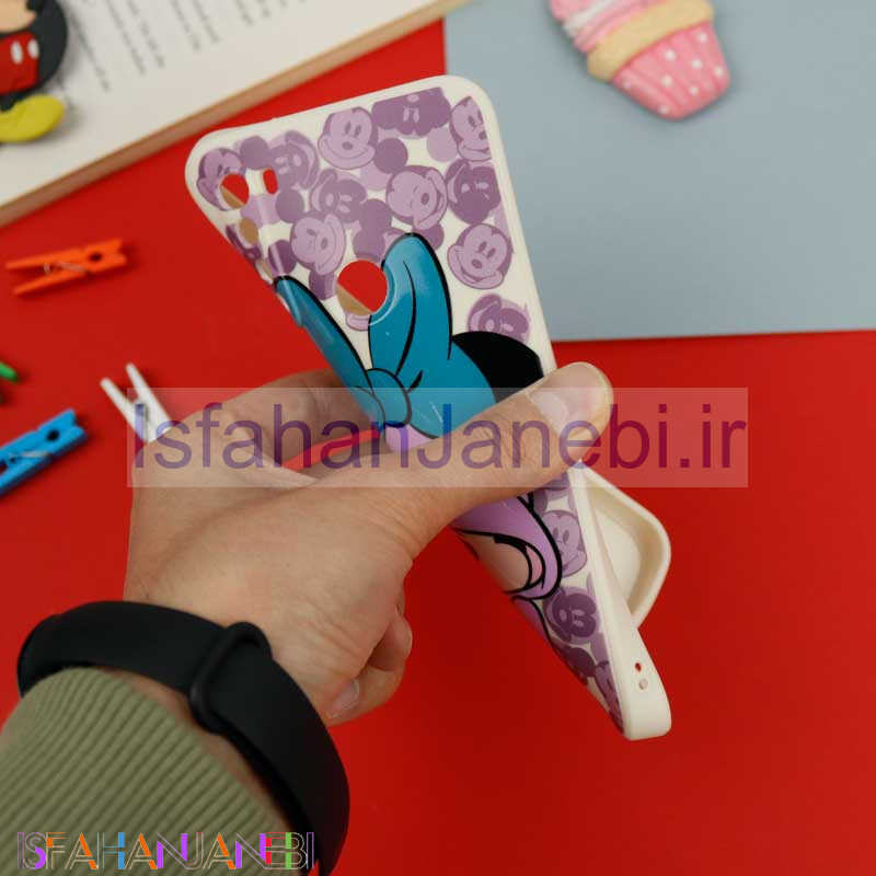 اصفهان جانبی-قاب سیلیکونی سفید محافظ لنزدار طرح میکی موس 2 شیائومی Xiaomi Redmi Note 8