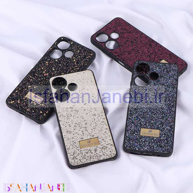اصفهان جانبی-قاب شاینی Swarovski شیائومی Redmi 13 4G / Redmi 13 5G محافظ لنزدار