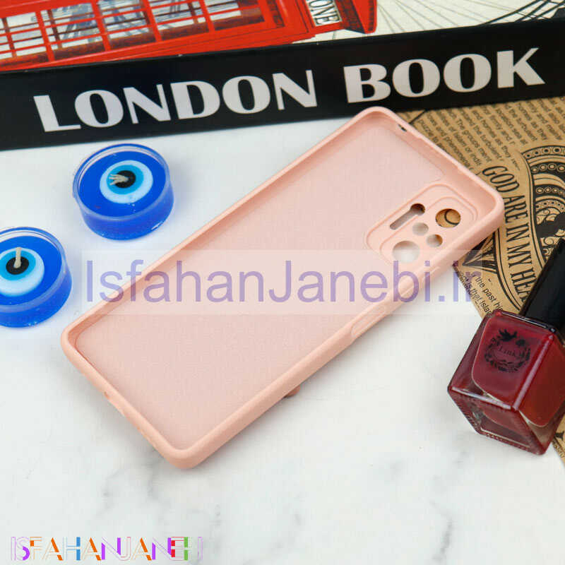 اصفهان جانبی-قاب سیلیکونی عروسکی محافظ لنزدار طرح خرسی صورتی Xiaomi Redmi Note 10 Pro