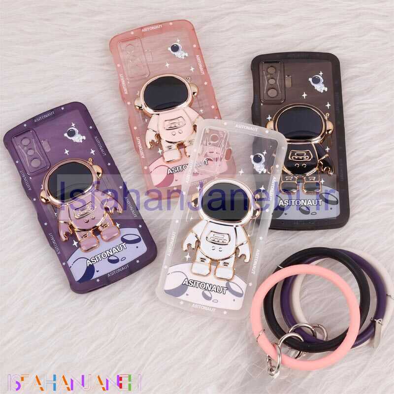 اصفهان جانبی-قاب استند آدمکی محافظ لنزدار + آویز دستی Xiaomi Poco F4 GT