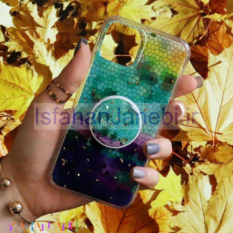 اصفهان جانبی-قاب رنگین کمانی پاپ سوکت دار خرچنگی کد9 آیفون iPhone 11 Pro