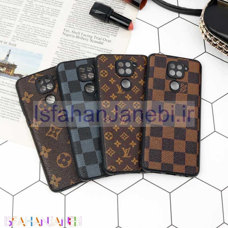 اصفهان جانبی-قاب چرمی لاکچری محافظ لنزدار Xiaomi Redmi Note 9