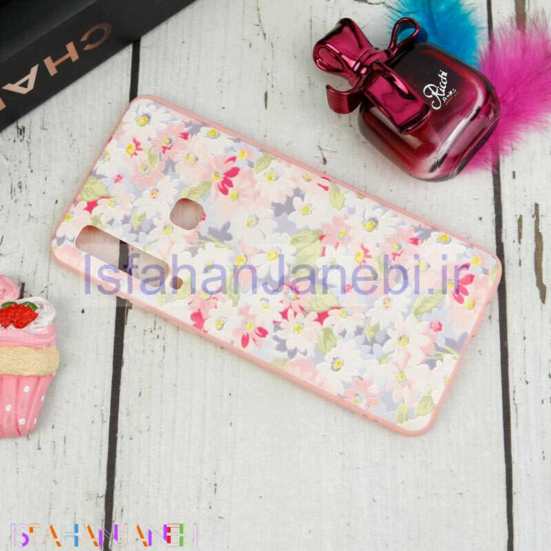 اصفهان جانبی-قاب ژله ای صورتی طرح دار کد 5 سامسونگ Samsung Galaxy A9 2018
