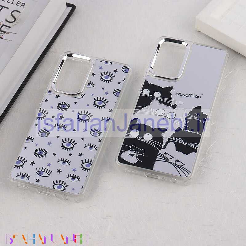 اصفهان جانبی-قاب آینه ای سامسونگ Galaxy A52 / A52s طرح دار دور محافظ متال