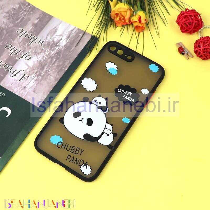اصفهان جانبی-قاب PC مات محافظ لنزدار طرحدار پاندا آیفون iPhone 7 Plus / 8 Plus