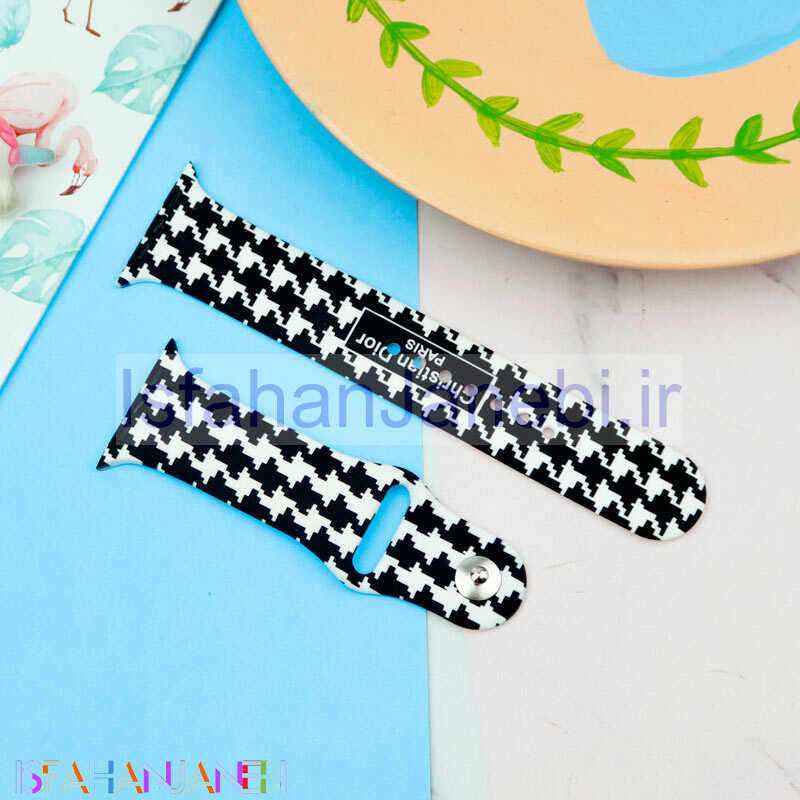 اصفهان جانبی-بند سیلیکونی طرحدار Slicto اپل واچ 42/44mm