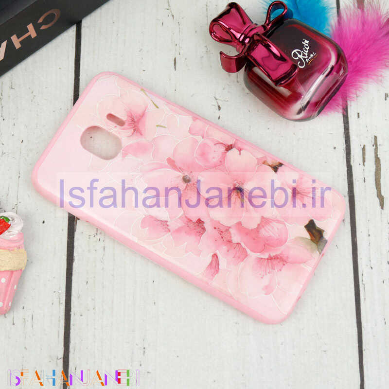 اصفهان جانبی-قاب ژله ای صورتی طرح دار کد 8 سامسونگ Samsung Galaxy J4