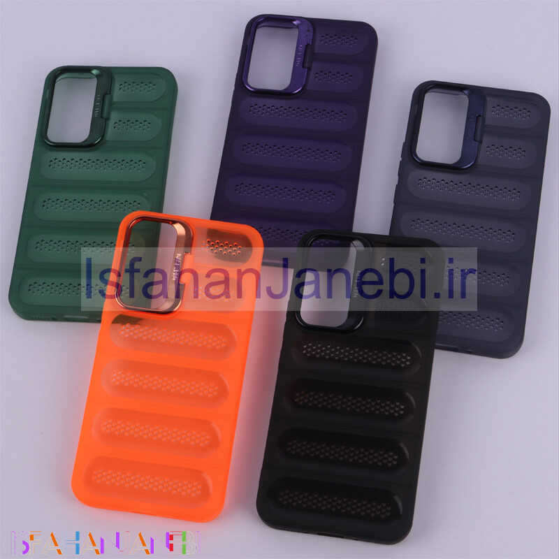 اصفهان جانبی-قاب پافر توری دار ژله ای استندشو سامسونگ Galaxy A54