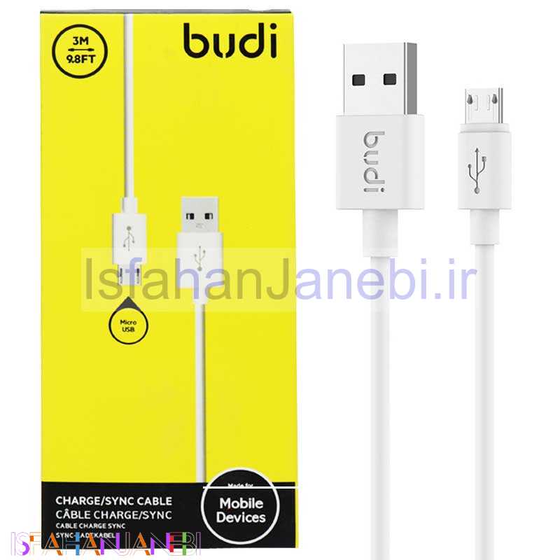 اصفهان جانبی-کابل میکرو یو اس بی Budi M8J012BT09 2A 3m