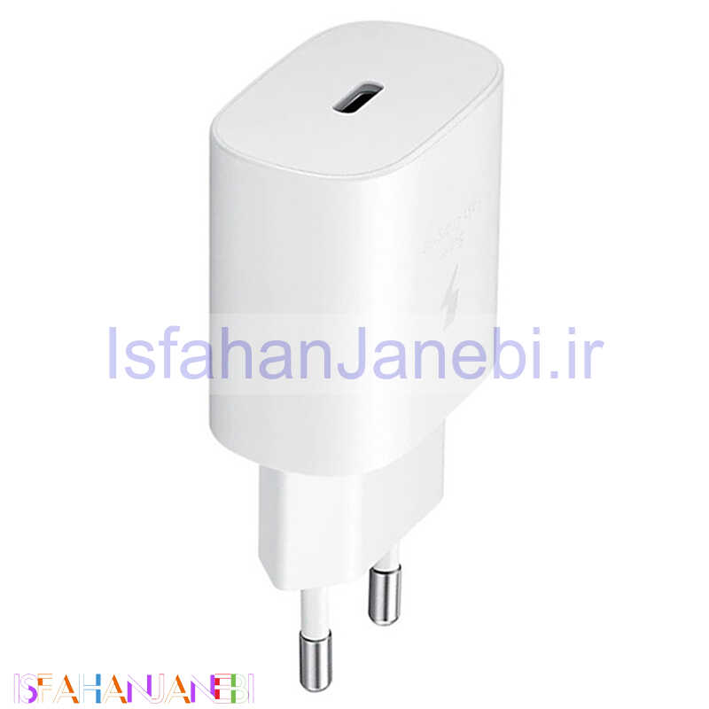 اصفهان جانبی-کلگی فست شارژ اصلی Samsung EP-TA800 3A PD 25W Type-C