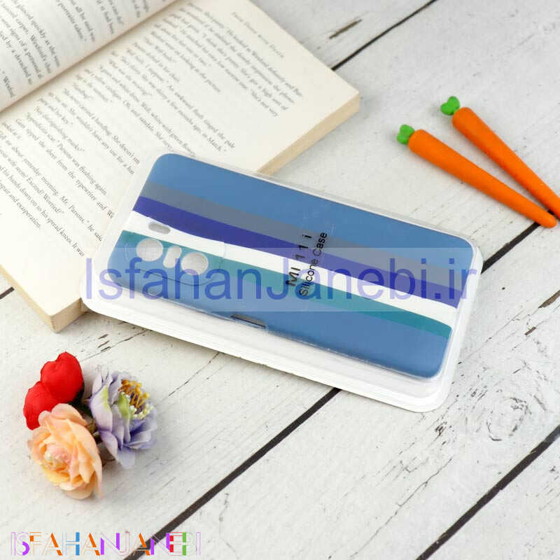 اصفهان جانبی-قاب محافظ لنزدار سیلیکونی رنگین کمانی Highcopy شیائومی Mi 11i