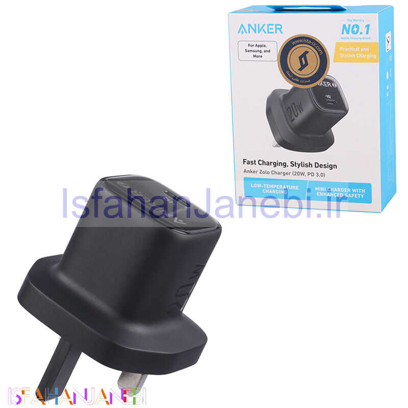 اصفهان جانبی-شارژر دیواری 20 وات انکر A2699K11 PD 3A